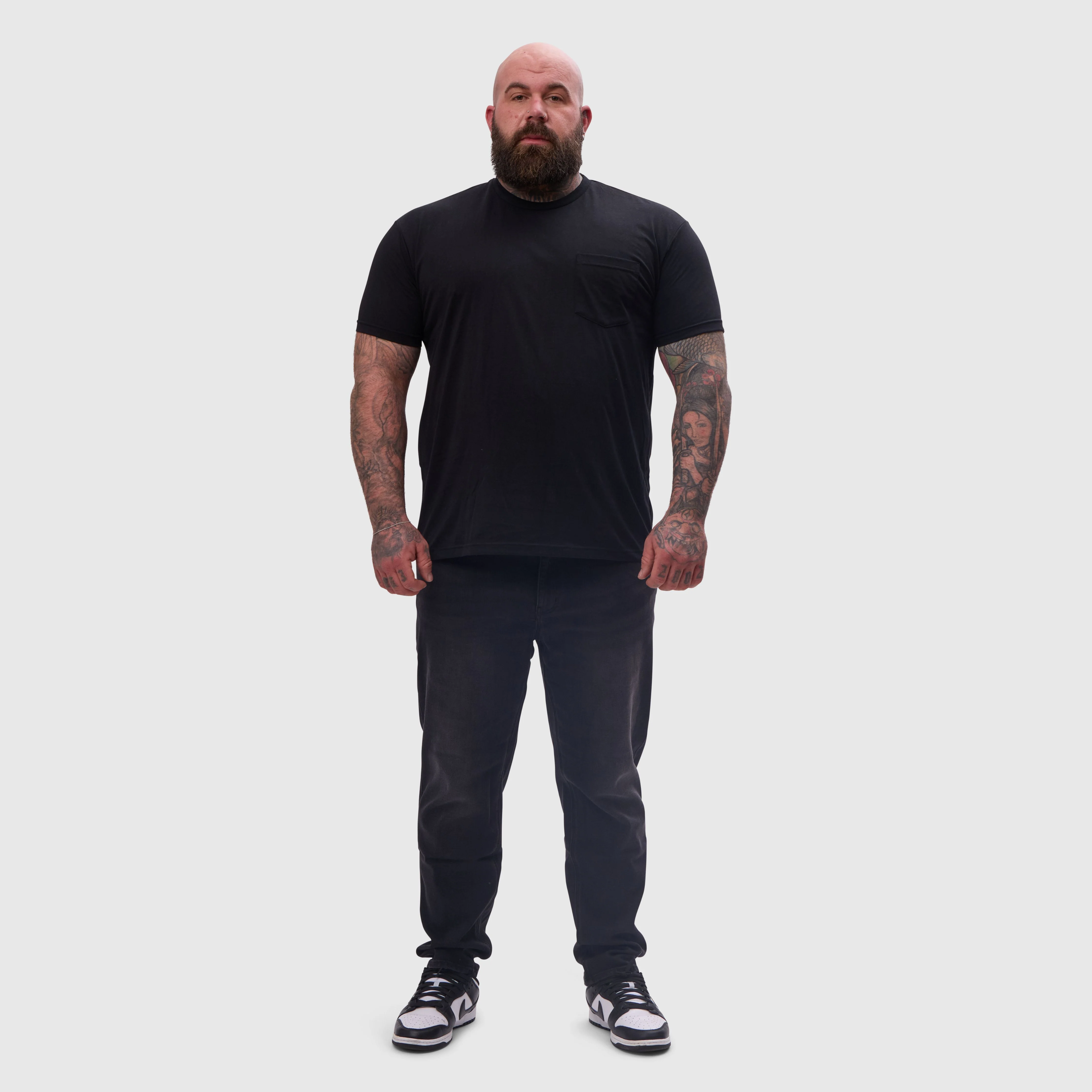 All Black Pocket Crew 3-Pack - Image 4