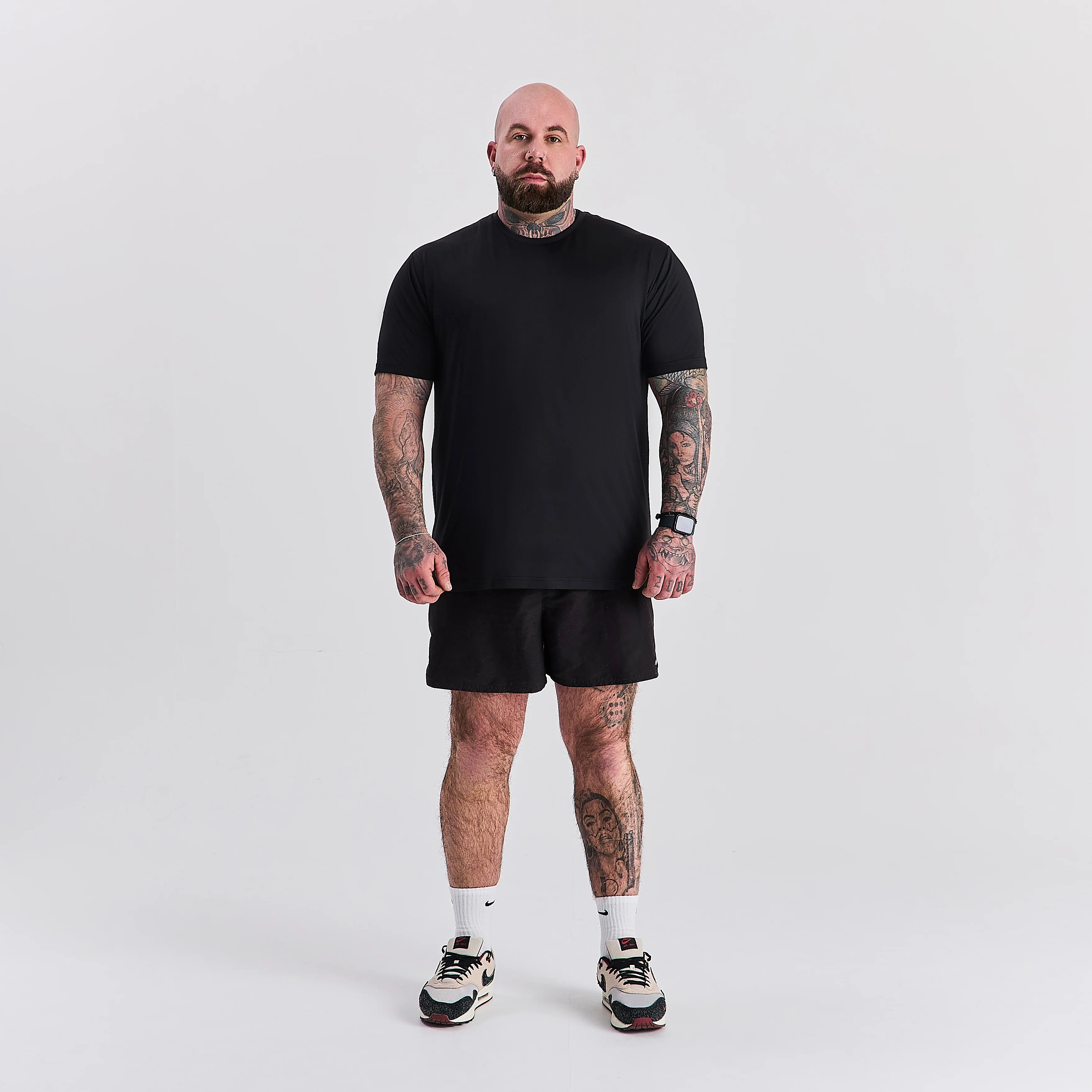 Black Active Crew Neck - Image 3