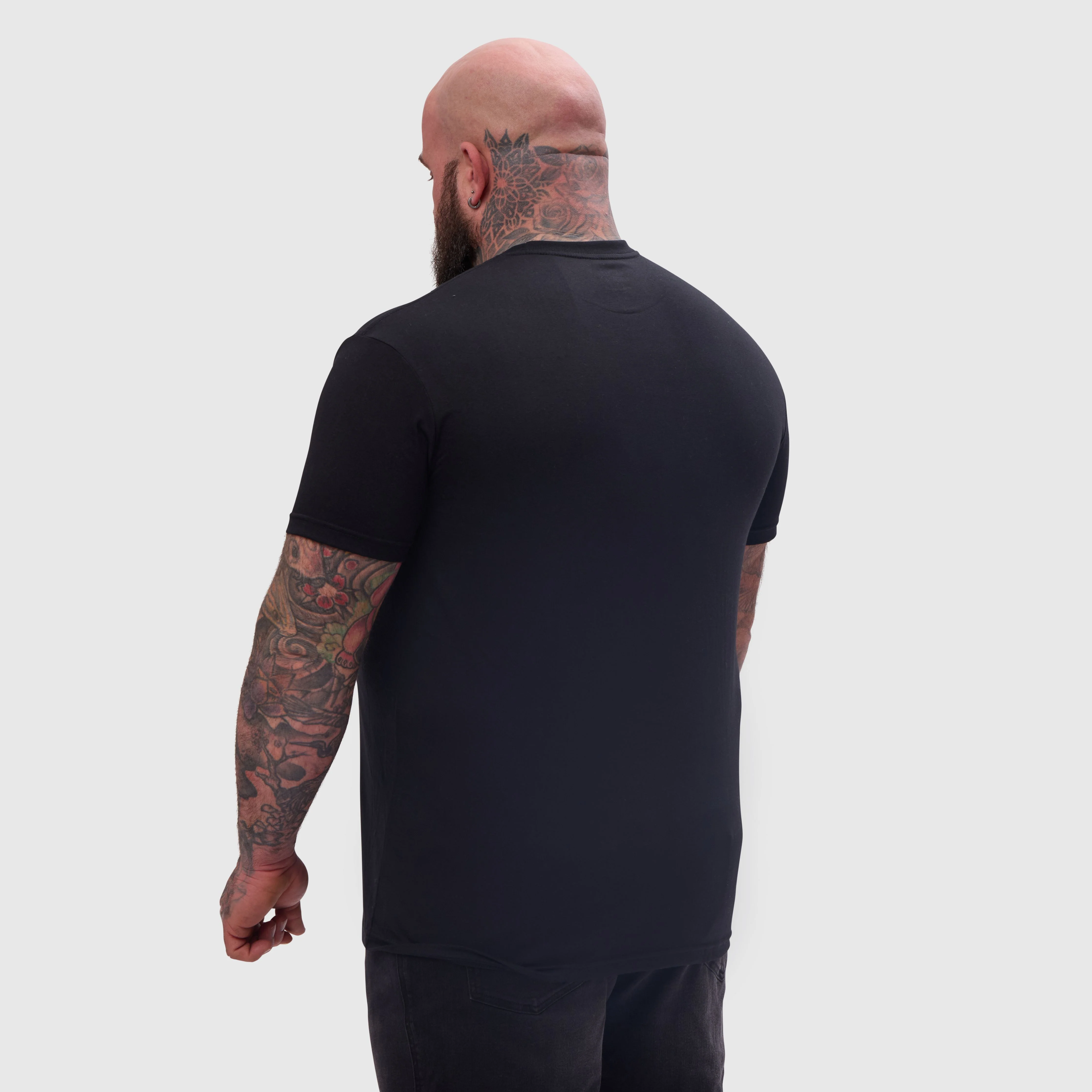 Black Pocket Crew Neck - Image 5