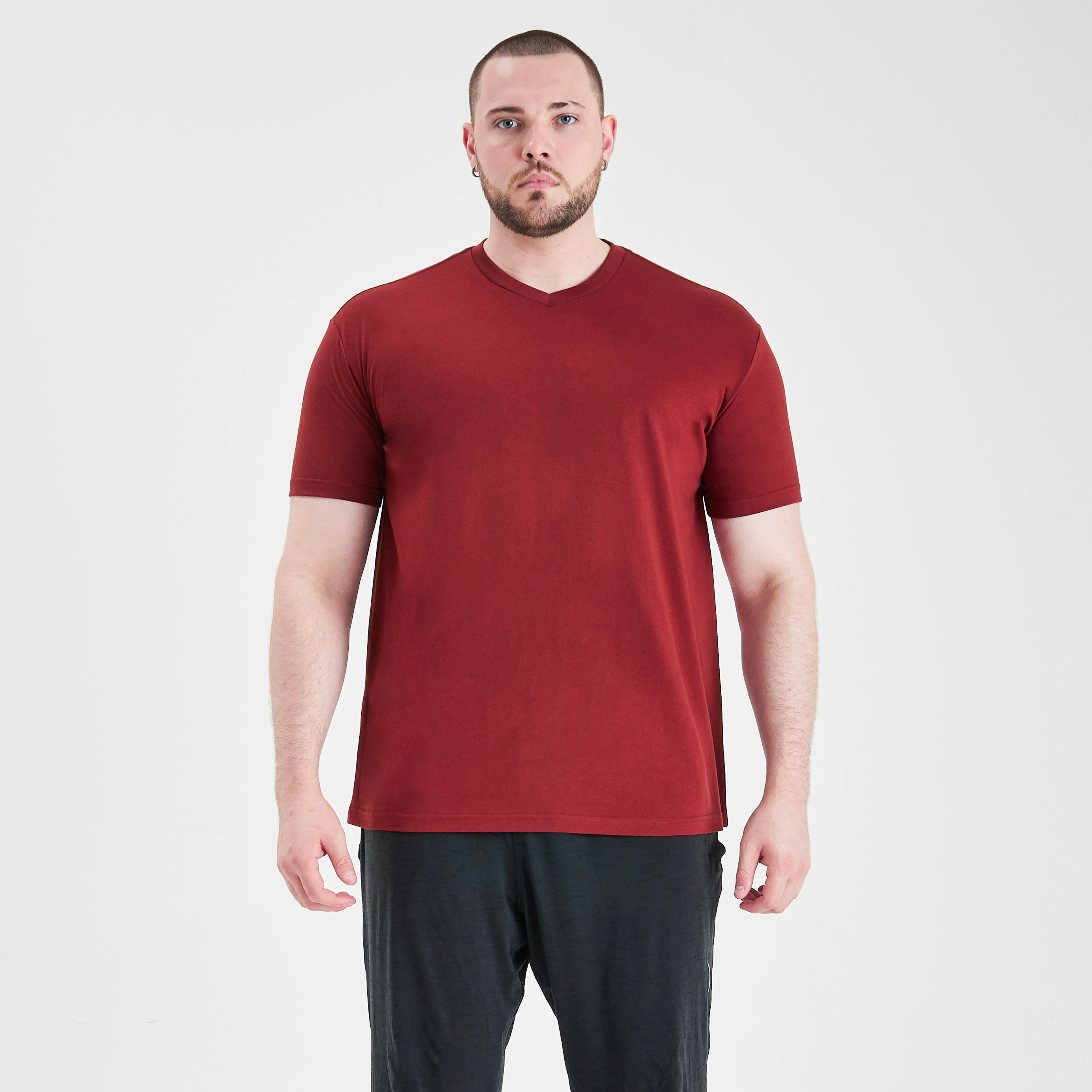 Burgundy V-Neck - Image 3