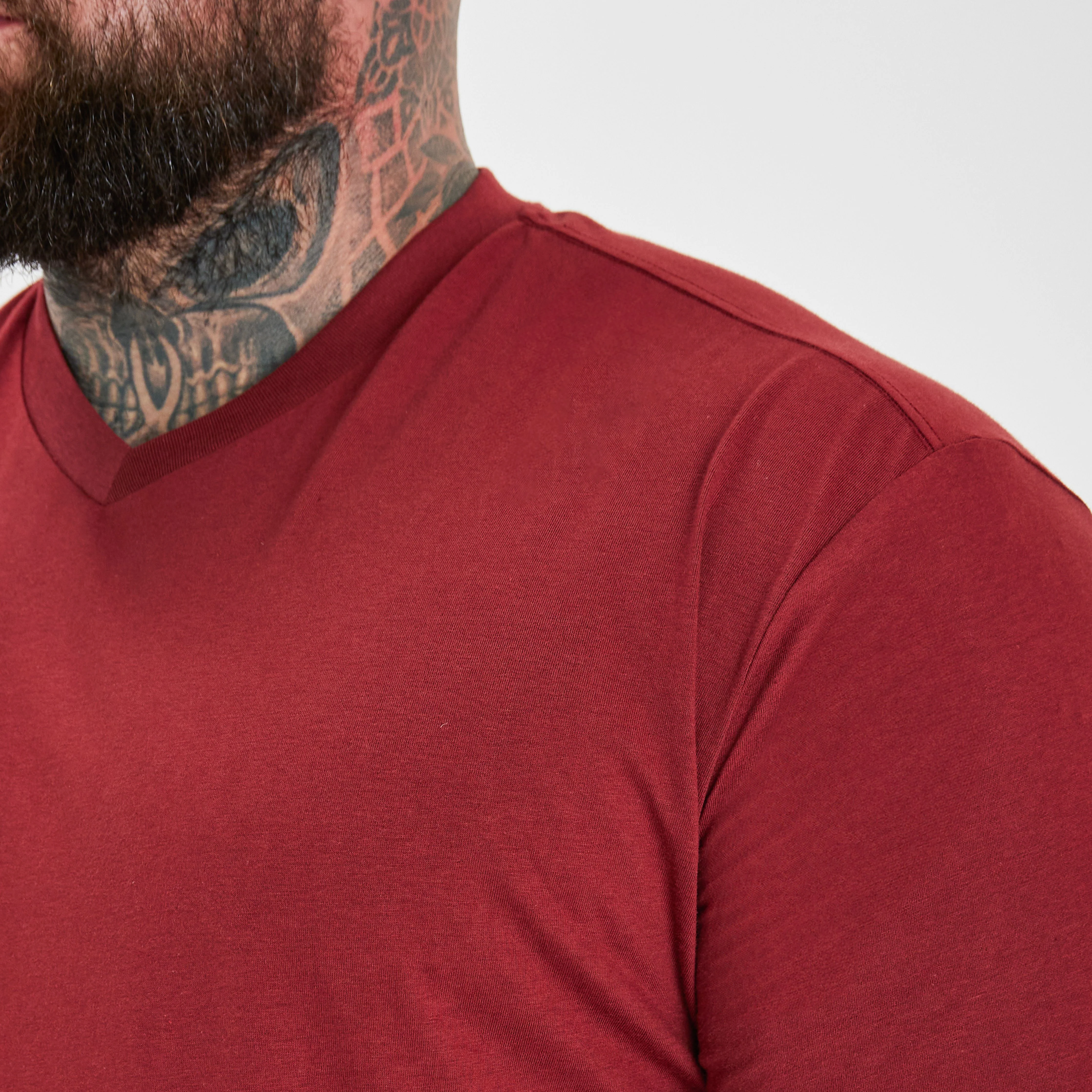 Burgundy V-Neck - Image 4
