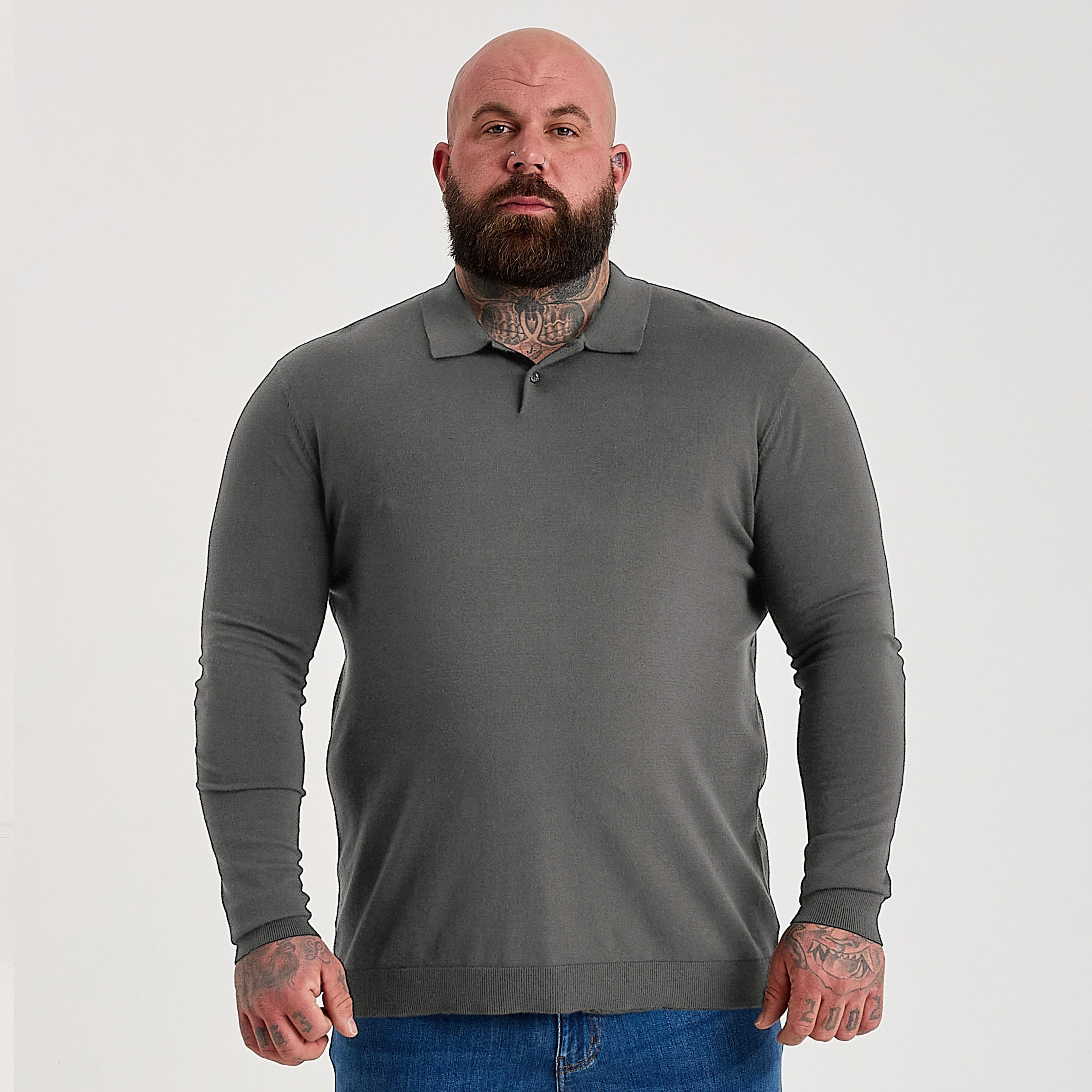Carbon Dress Polo Long Sleeve