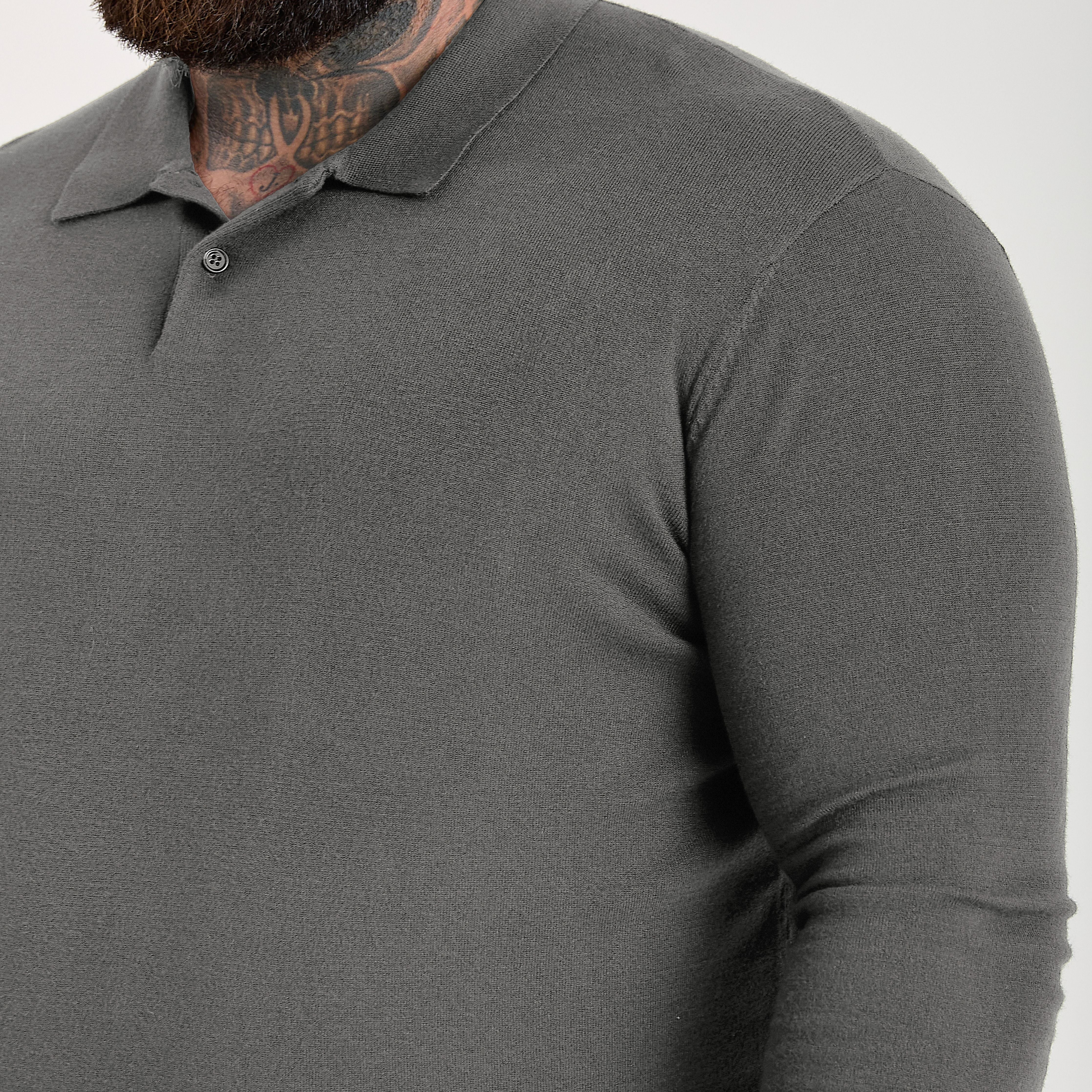 Carbon Dress Polo Long Sleeve - Image 2
