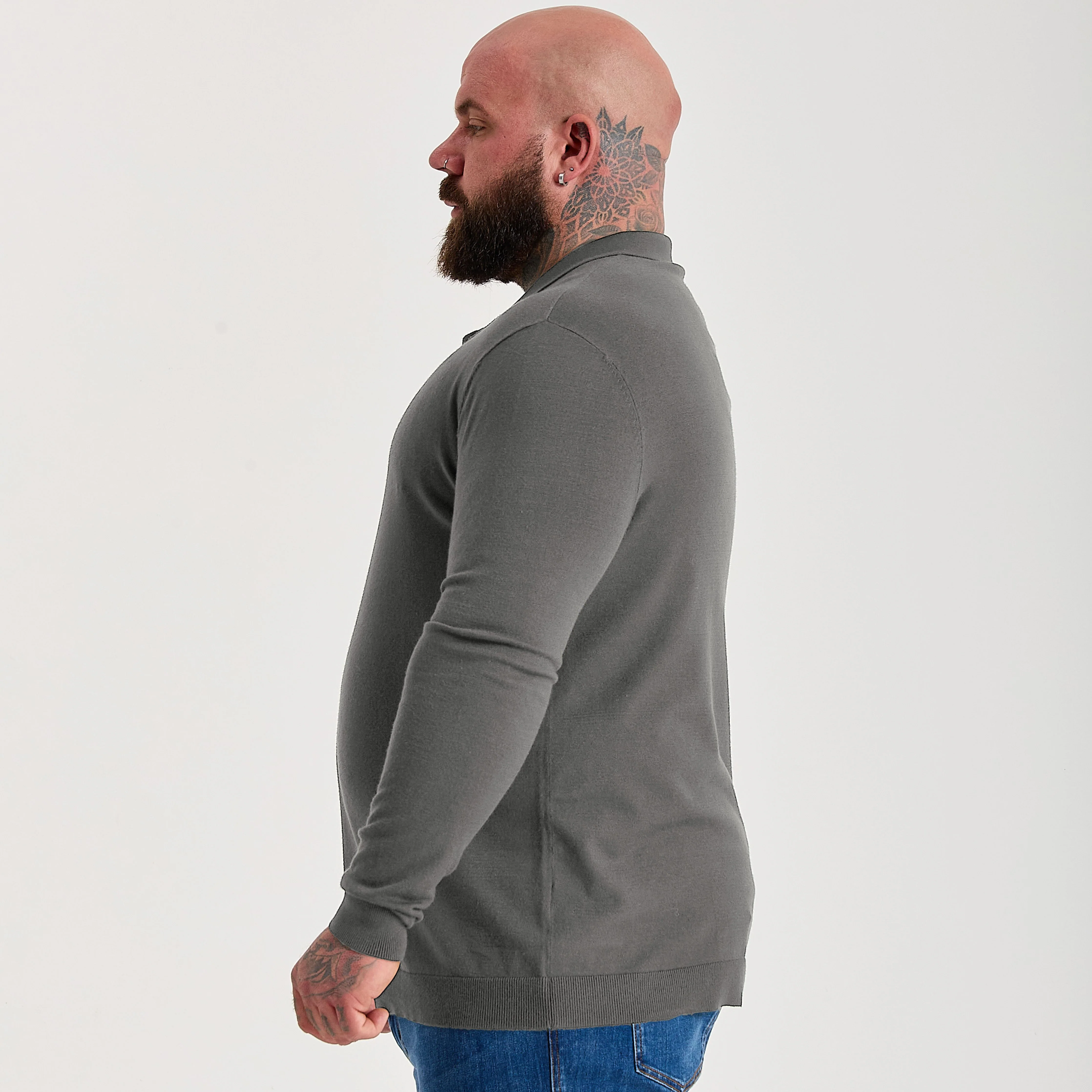 Carbon Dress Polo Long Sleeve - Image 3