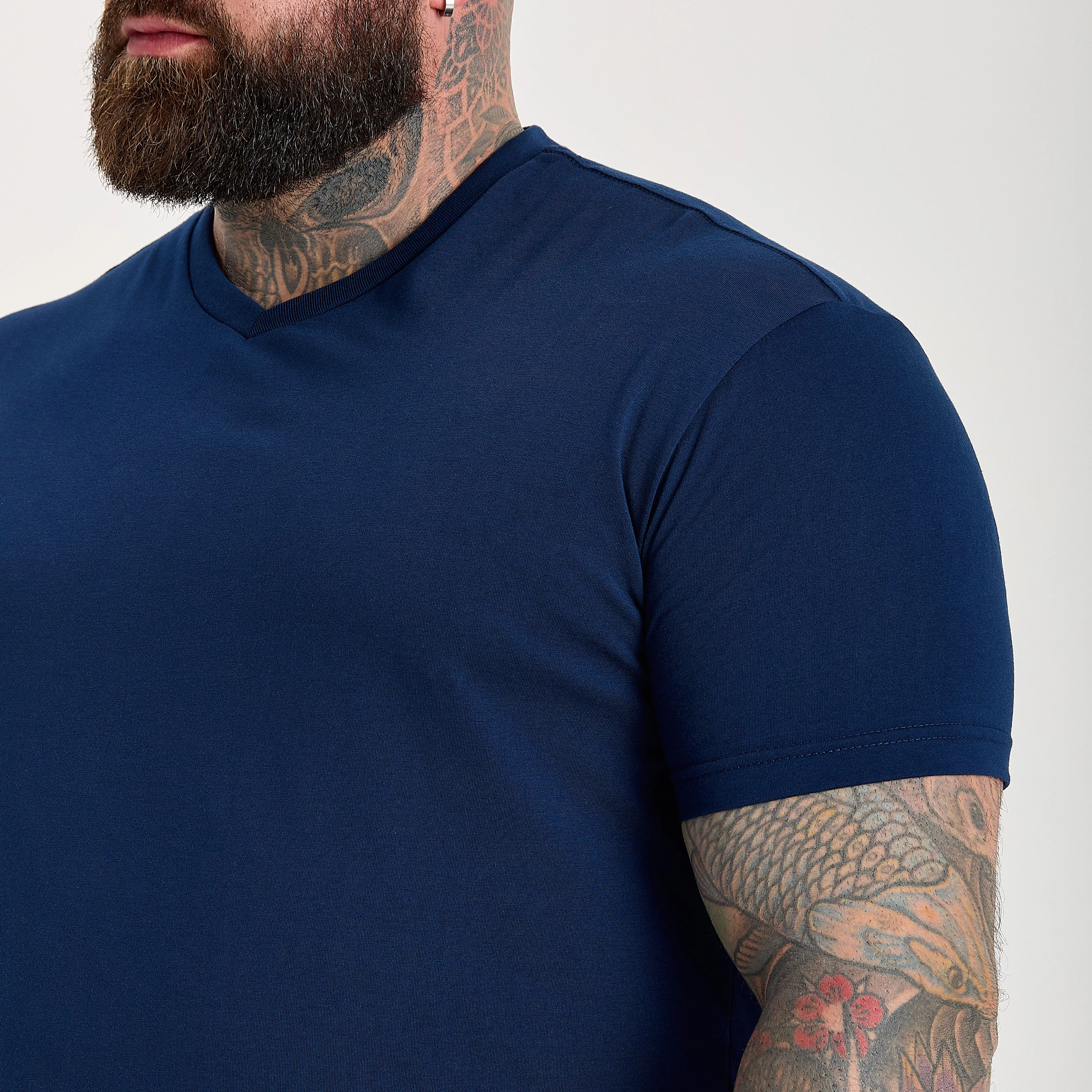 Deep Blue V-Neck - Image 2