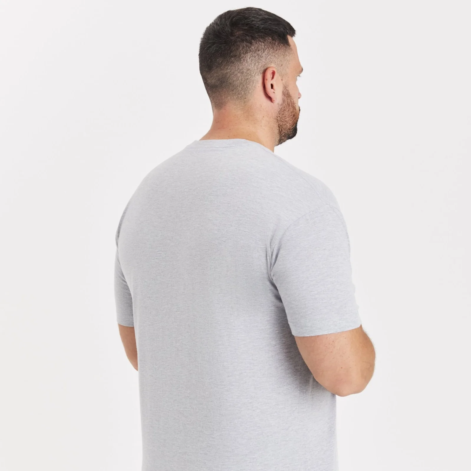 Heather Grey V-Neck - Image 5
