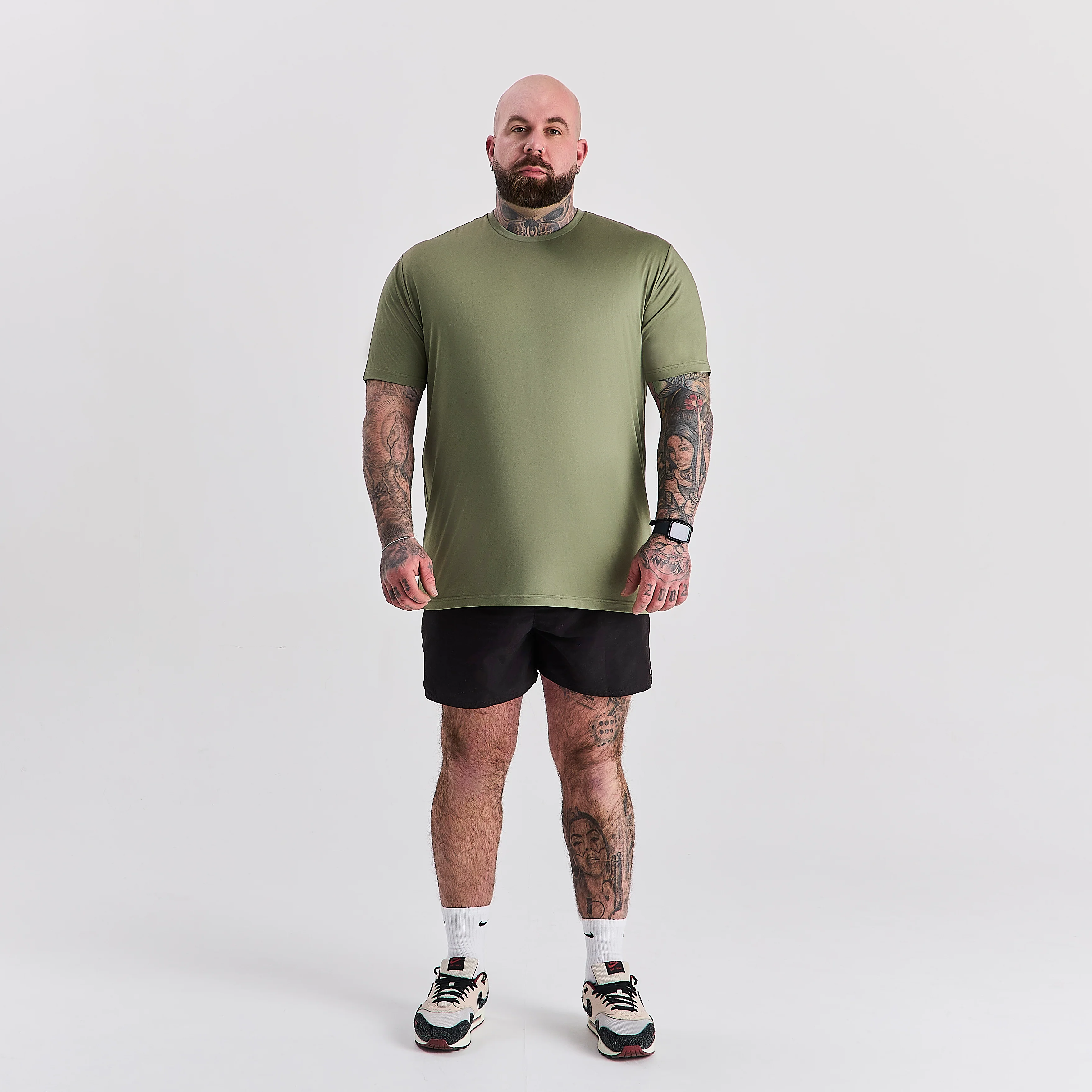 Khaki Active Crew Neck - Image 3