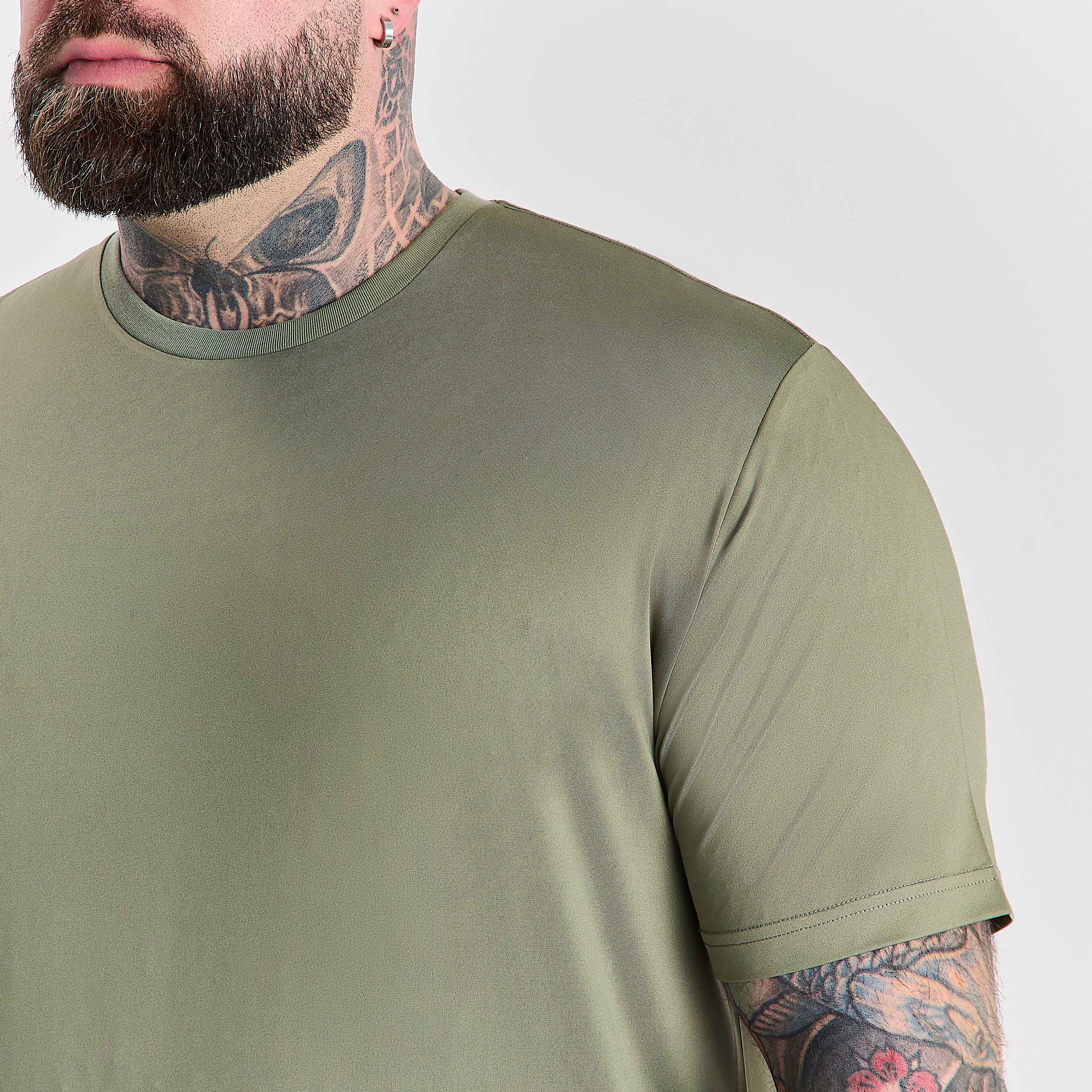 Khaki Active Crew Neck - Image 5