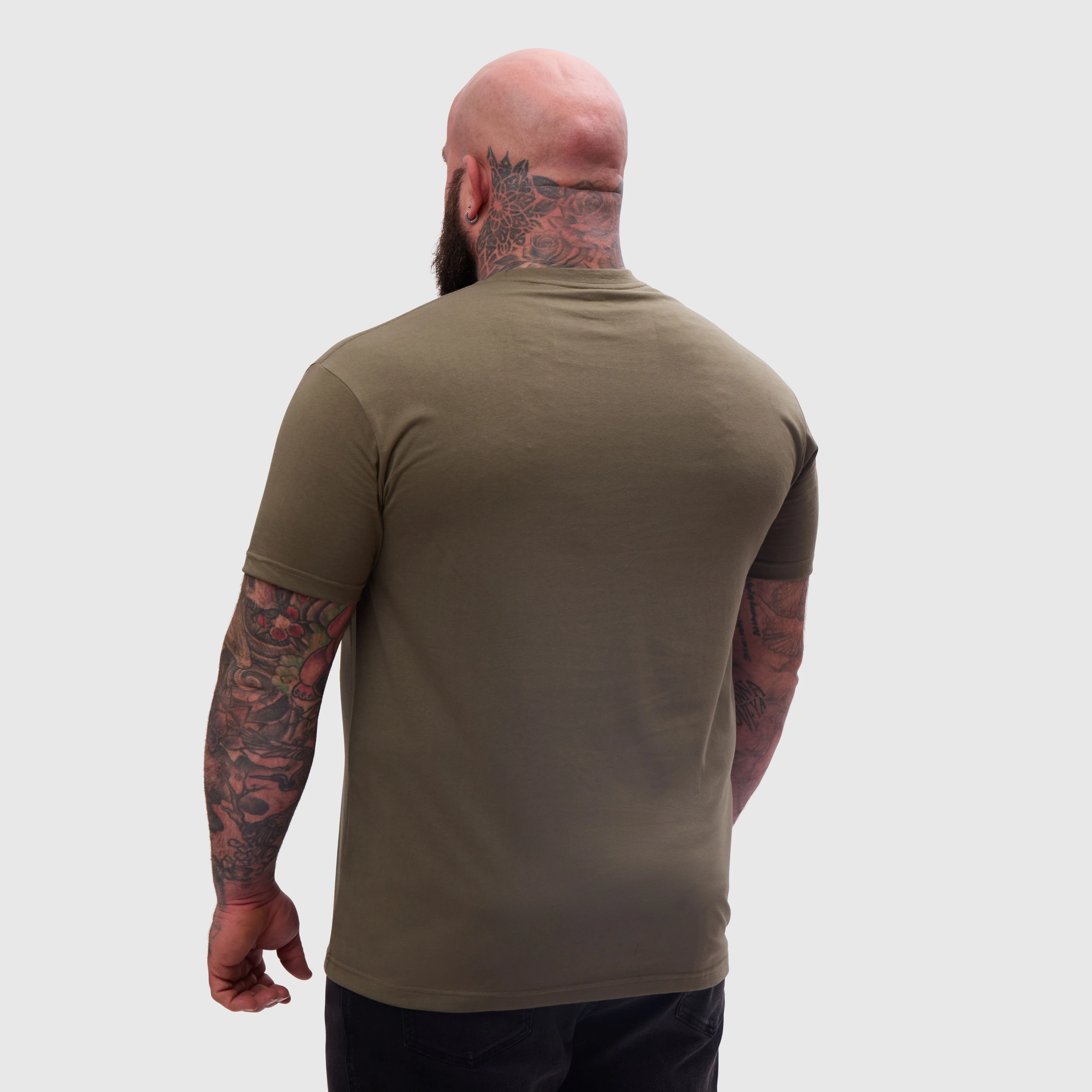 Khaki Pocket Crew Neck - Image 5