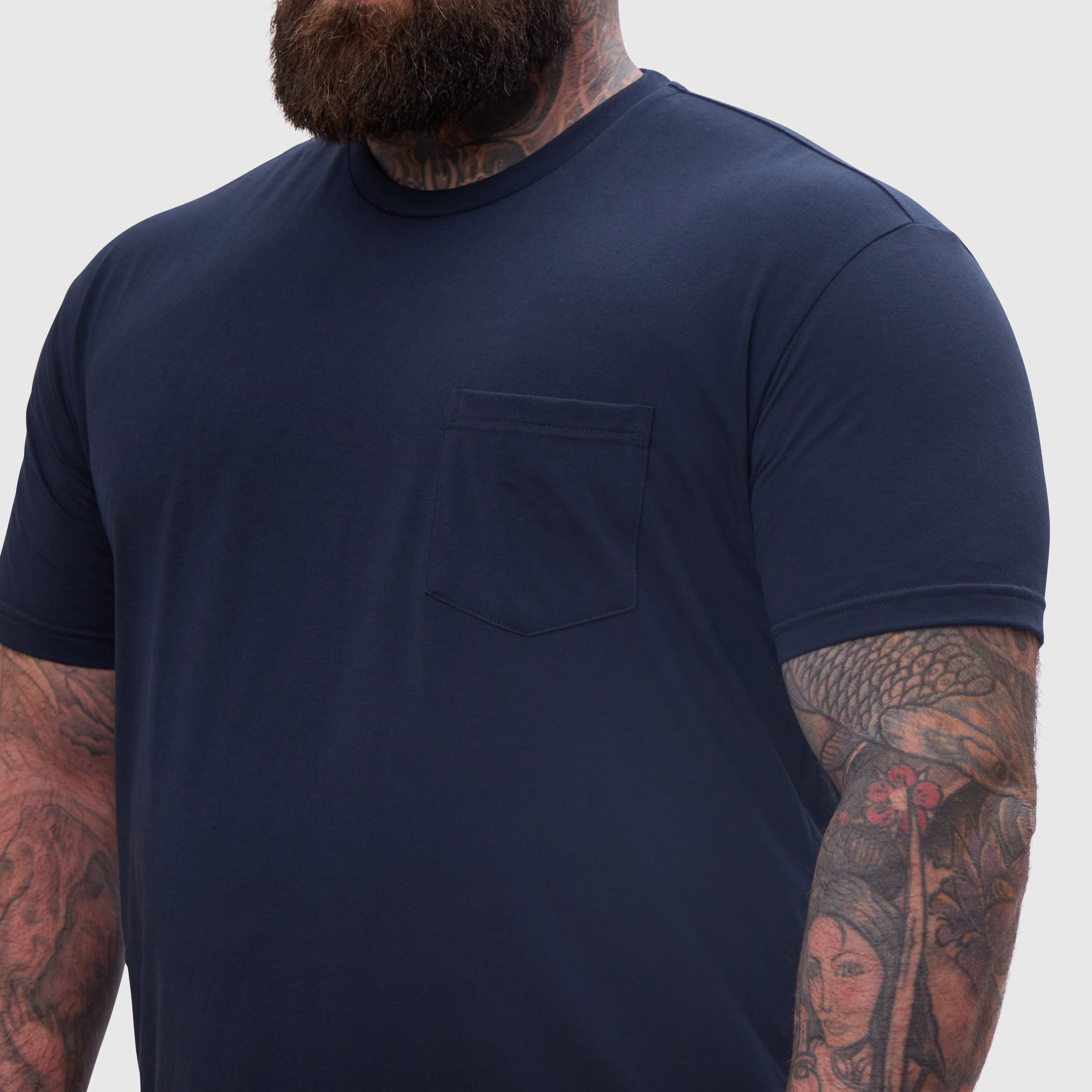 Navy Pocket Crew Neck - Image 6