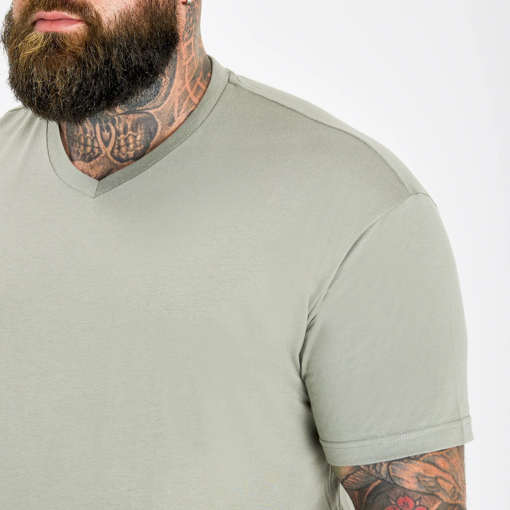 Shadow Green V-Neck - Image 3