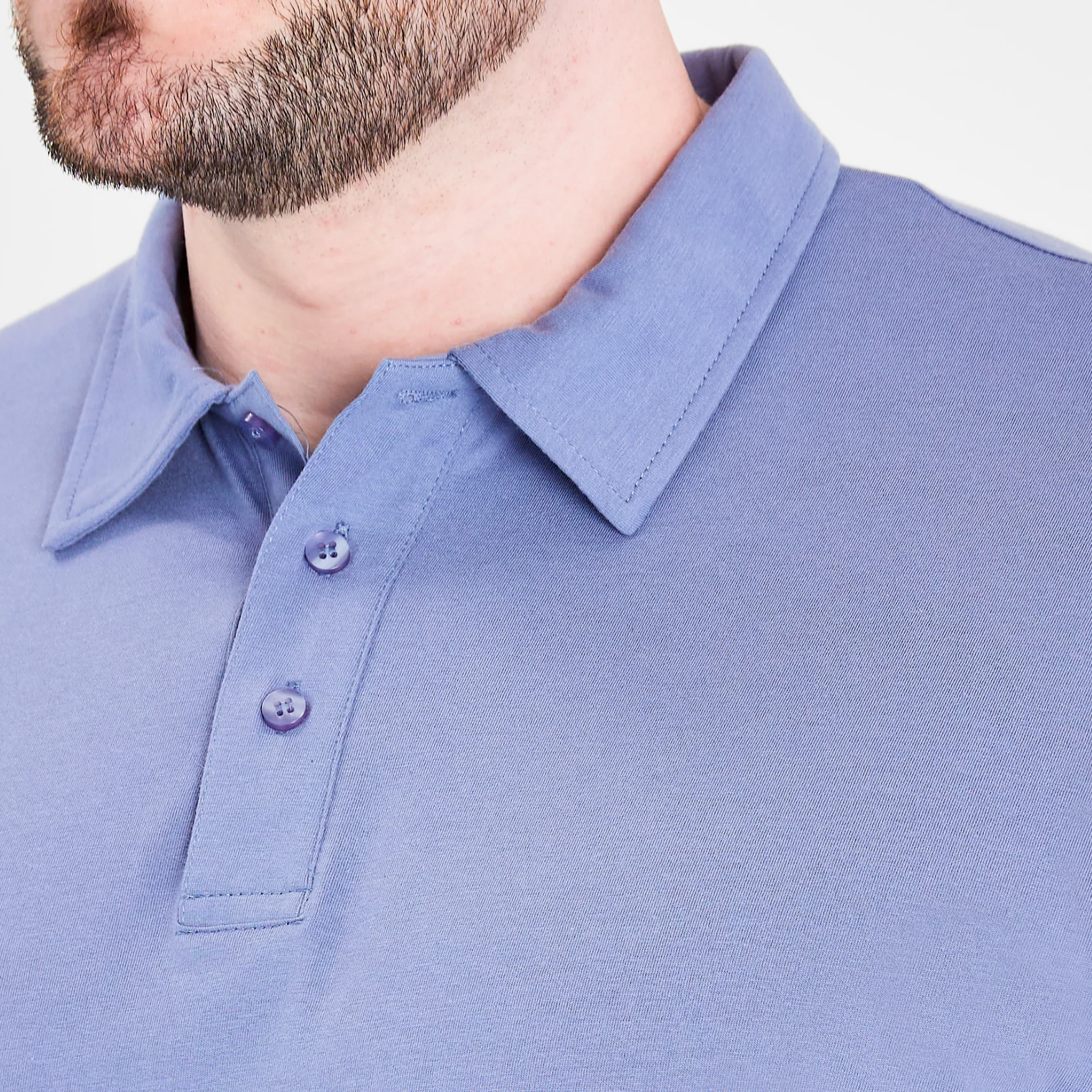 Steel Blue Polo - Image 3