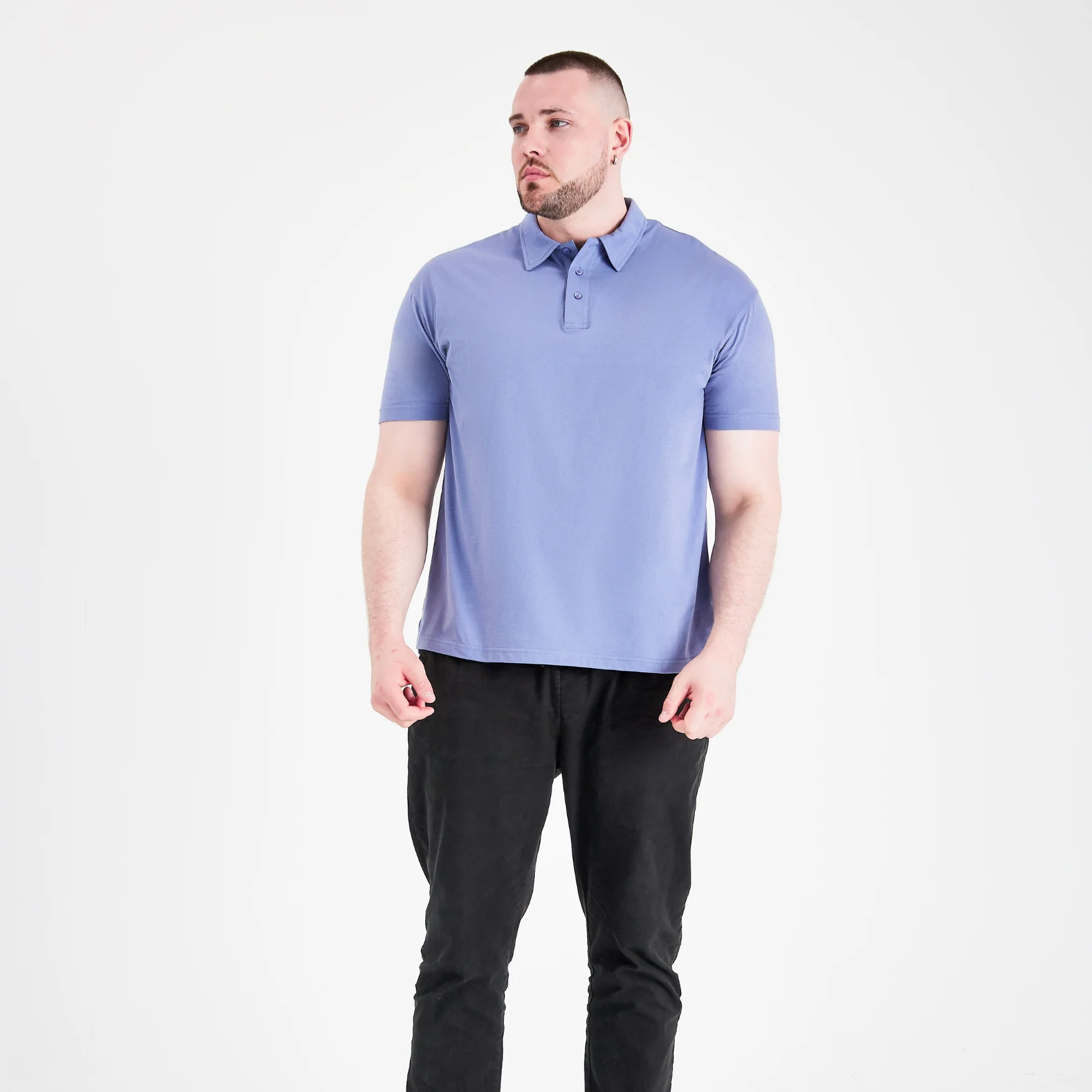Steel Blue Polo - Image 5