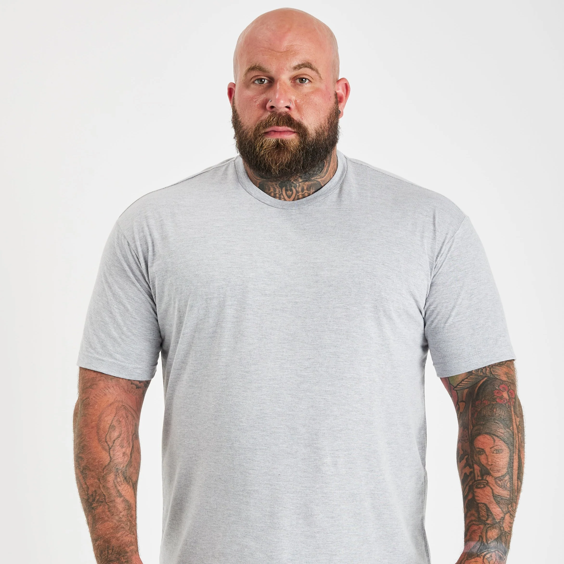 Heather Grey Crew Neck - Image 3