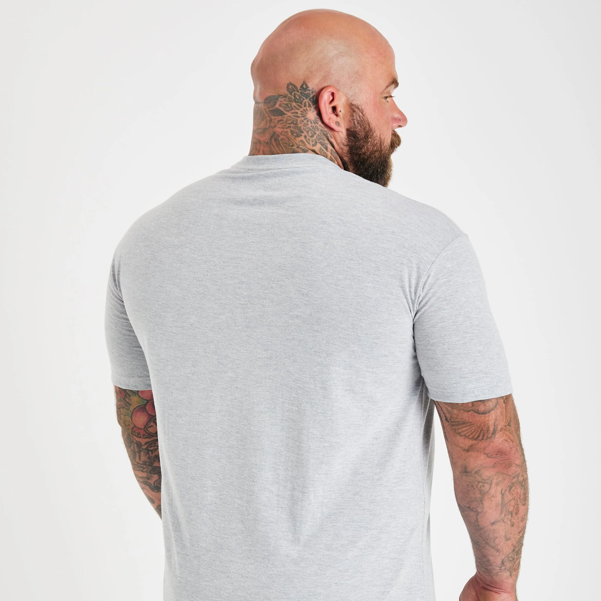 Heather Grey Crew Neck - Image 4