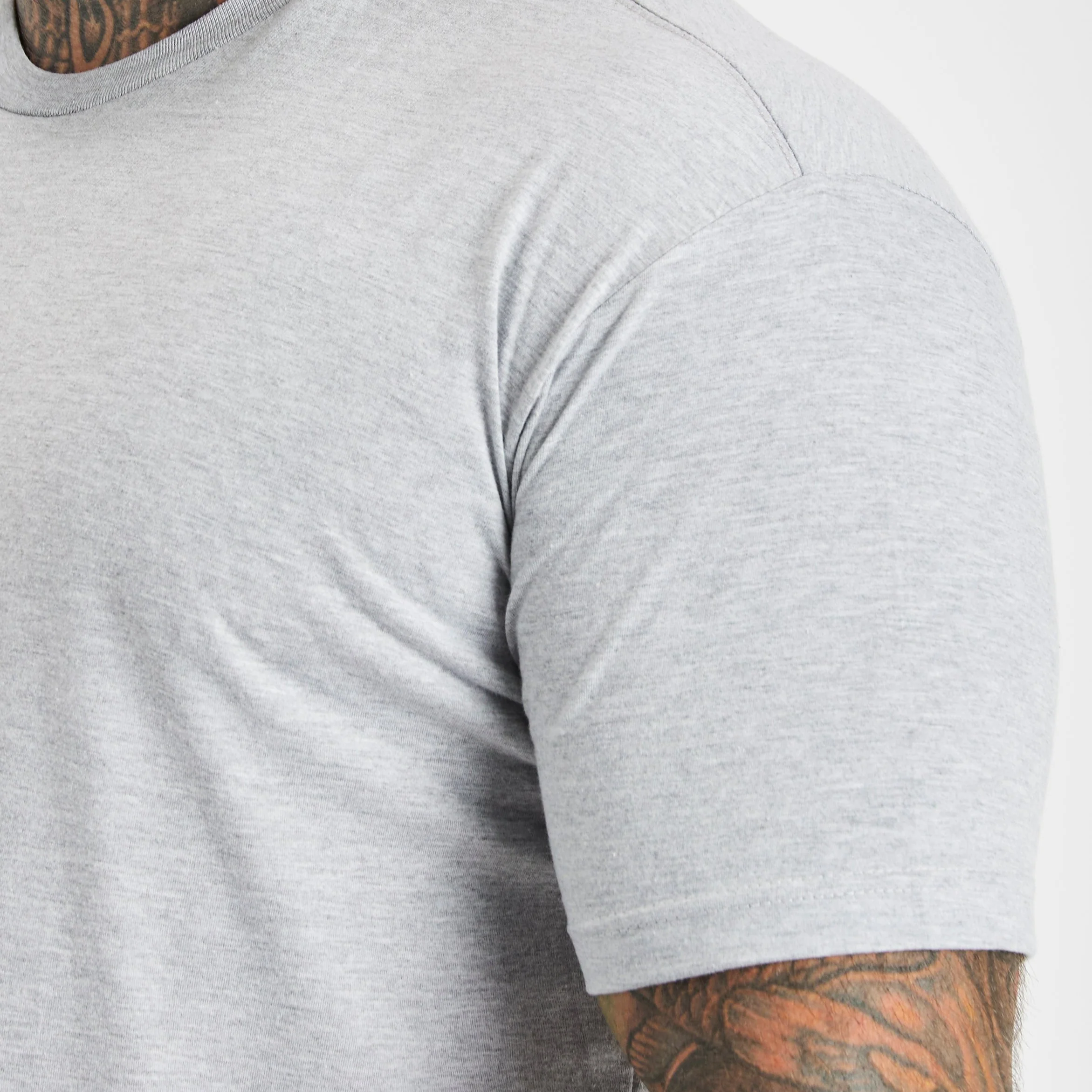Heather Grey Crew Neck - Image 5