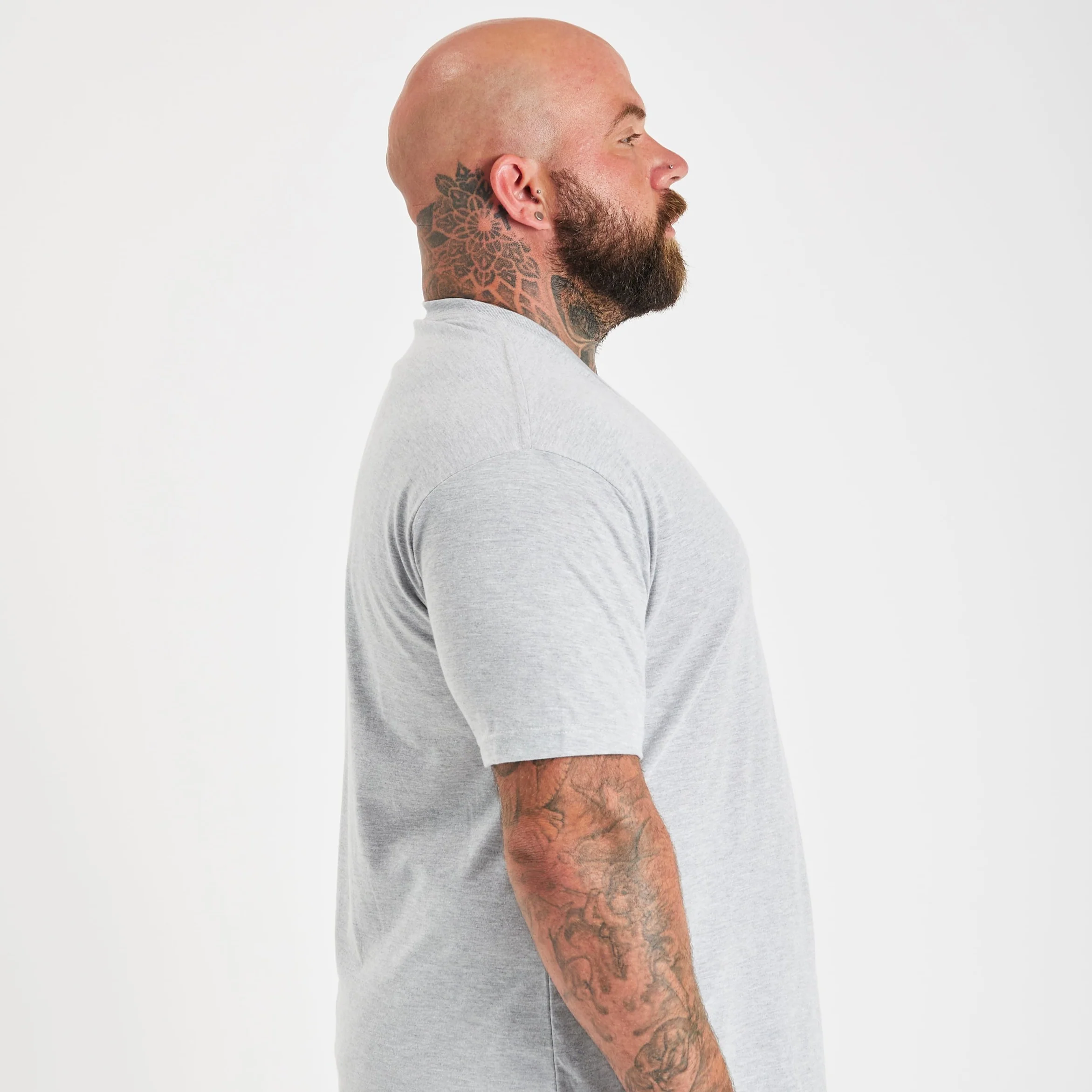 Heather Grey Crew Neck - Image 6