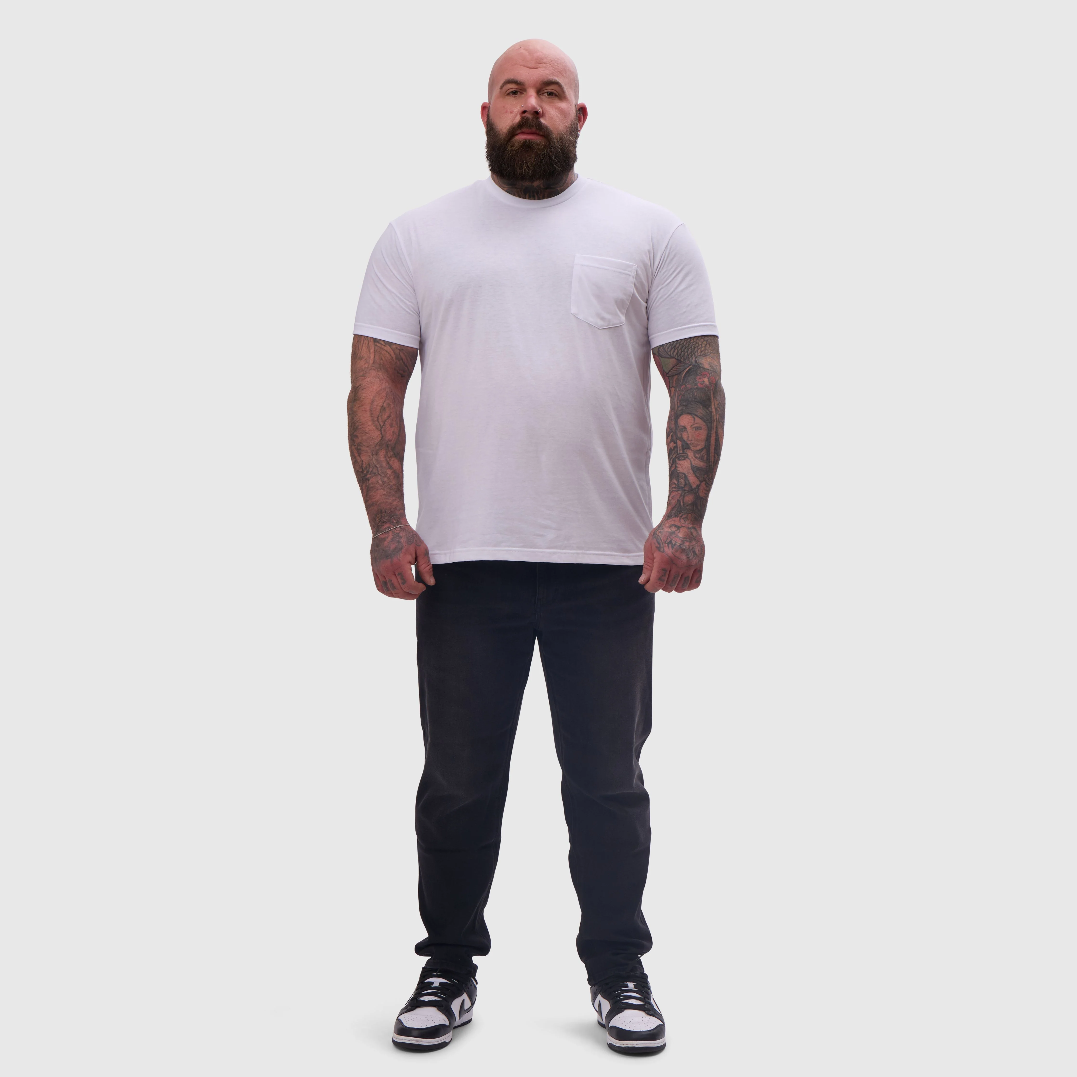 White Pocket Crew Neck - Image 6